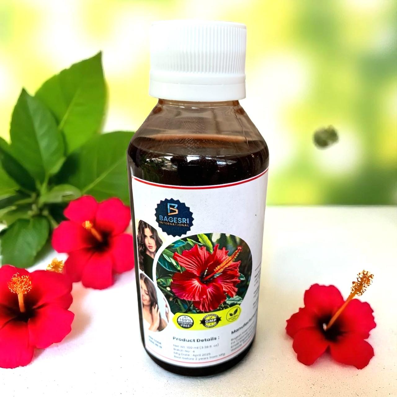 Red Hibiscus Hair Oil Bagesri International
